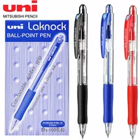 5/12pcs Japan Uni Ballpoint Pen SN-100 Student Writing Smooth Fast Drying 0.5mm/0.7mm Black Red Blue School Office Stationery