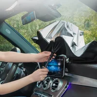 Car Sunshade Umbrella UV Protection Reduces Interior Temperature Summer Sun Interior Windshield Accessories for Auto Shading