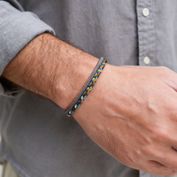 Bohemia Men String Bracelet A Grade Keel Cord 5 Colors Available Ethnic Fabric Charm Braslet Boyfriend Hand Accessories Pulseria
