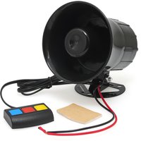 12V 20W 3 Tone Voice Super Loud Horns 115db Motorcycle Police Sound Horn Universal Waterproof Electric Alarm Loudspeaker Kit 1pc