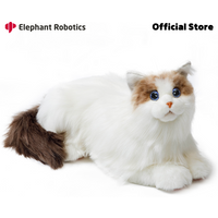metaCat Companion Robot Pet Cat Lifelike with Voice Command & Rich Animation Interaction Best Gifts for Kids Dementia Seniors