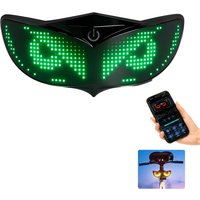 AliExpress NONE Motorcycle LED Helmet Decorative Light RGB Devil's Eye Dynamic Expression Display Light Without Helmet for Scooter Bicycle Motor