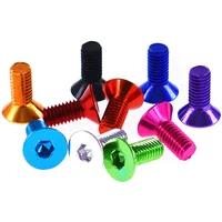AliExpress GooBetter 10Pc Colour Anodized Aluminum Allen Screw M3 M3.5 M4 M5 M6 Hexagon Hex Socket Countersunk Head Bolt for Bike Motorcycle RC Drone