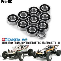 10Pcs Rubber Sealed Ball Bearing Kit Chrome Steel For Tamiya Lunch Box Grasshopper Hornet 406 Wheelie RC Car Upgrade Parts