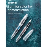 Tramol Matte Fountain Pen Smooth Writing Visible Ink Level for Calligraphy Practice School Office Supplies Stationery PK jinhao