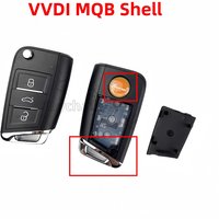10pcs/lot 3 Buttons Car Key Shell MQB Type Flip Remote Case VVDI MQB Replacement Shell for Xhorse Wire Remote XKMQB1EN Shell
