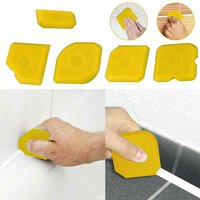 【AD】5PCS Silicone Glass Cement Scraper Sealant Grout Remover Tool Home Finishing Caulking Tools Home Cleaning Hand Spatula Tool