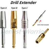 3Type Dental Universal Drill Extender Implant Drills Bur Length Extension Bar Rod Tool