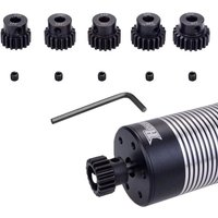 32P 5mm Pinion Gear 17T 18T 19T 20T 21T Hardened Metal Motor Gear Set for RC Buggy Car Monster Truck(for 0.8 Metric Pitch)