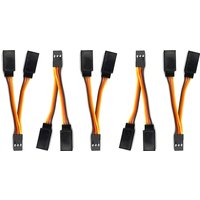 5/10/20/40/50Pcs Y Extension Cord 2.8" JR Style Servo Splitter Cable 1 Male to 2 Female Y Harness Extension Wire for RC Models