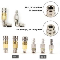 New HPA (US) Foster Quick Disconnect QD 2302 23-2 With Push-In Pipe Fitting Assembly For 4MM(5/32) Or 6MM 1/4Inch Hose