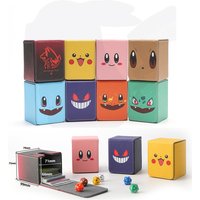 Anime Pokemon Charizard Eevee Charizard Gengar Bulbasaur Pikachu Deck Box WS PTCG Trading Card Collection Box Dice Box 100+