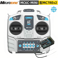 MicroZone MC6C 2.4G 6CH Controller Transmitter Receiver Radio System For SU27 RC Airplane Drone Quadcopter Helicopter Car Boat
