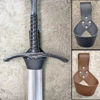 Medieval PU Leather Sword Dagger Sheath Holster Viking Warrior Knight Belt Scabbard Frog Larp Weapon Holder Costume Accessory