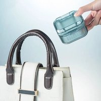 Multi-Function Braces Storage Box PC Material 3-Layers Design Clean Soak Storage Frosted Coating Portable Denture Storage Box