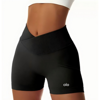 Summer new high-waist slimming yoga pants for tightening the buttocks - Women's sports, running, fitness and dancing shorts