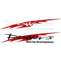 Racing Development Car Sticker Personality Trend Power's Racing Sports Sticker Car Reflective Waterproof Decal Car Decorative