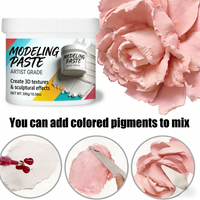Acrylic Texture Molding Paste, Quick Dry Crack-Proof. Sculpt Shape 3D Art on Wood Canvas, Mix with Acrylic Paint for Crafts