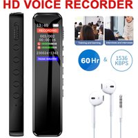 128GB/64GB/8GB Digital Voice Recorder 1536KBPS Professional Audio Activated Sound Dictaphone WAV MP3 Music Player for Meeting