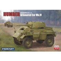 FOREART 2007 1/72 Scale Humber Armoured Car Vehicle Mk.IV Display Collectible Hobby Craft Plastic Assembly Model Kit