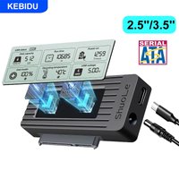 KEBIDU USB to SATA Adapter Converter Cable USB 3.2 3.0 to SATA Converter for 2.5 Inch SSD HDD Hard Drive External Accessories