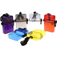 1pc Scuba Diving Kayaking Waterproof Dry Box Gear Accessories Container Case & Rope Clip for Money ID Cards Keys