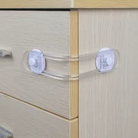 Multi-functional Child Safety Lock Transparent Anti-Opening Soft Strap Drawer & Refrigerator Lock for Home Security