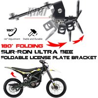 FOR Surron Ultra Bee Sur-ron UB Electric Off-Road Vehicle License Plate Holder Bracket Foldable License Plate Holder Short Tail
