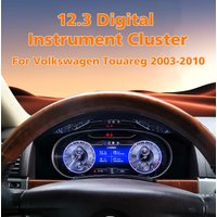 LCD-Armaturenbrett-Panel für Volkswagen VW Touareg 2003-2010 Digitales Kombiinstrument Tachometer Geschwindigkeitsmesser Anzeigen Carplay Android Auto Virtuelles Cockpit