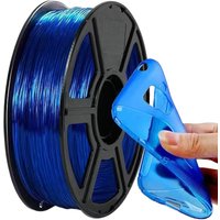 Flexible Filament TPU 1.75mm 200g Translucent Filament Soft 95A TPU FDM 3D Printer Material Glow In The Dark Filament Rainbow