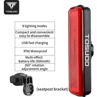 AliExpress TOSUOD Bicycle Taillight Waterproof Bicycle Taillight LED Bicycle Taillight High Brightness Night Riding Safety Warning Light