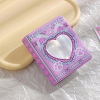 Lace Cat Ear Photo Album 40 Space Card Holoder Book Portable Sweet Style DIY Albums Small Mini Photocards Collection Records