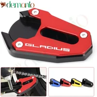 For Suzuki GLADIUS Gladius650 gladius 650 Motorcycles Kickstand Side Foot Stand Extension Pad Support Plate 2009 2010-2018
