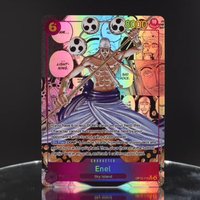 4pcs/set OP15-118 Enel Manga One Piece TCG OPCG English KAMI's Island 6 Cost Enel Textured Foil Embossed Anime Collectible Cards
