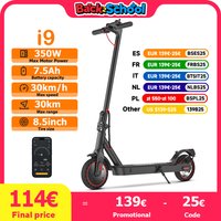 Patinete eléctrico i9 de 8,5 pulgadas, 350W, 7,5Ah, para adultos, velocidad de 30 km/h, alcance máximo de 30km, neumáticos de panal, patinet