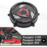 For Ducati Panigale 959 1199 1299 V2 Motorcycle Engine Clear Clutch Cover Panigale959 Panigale1199 Panigale1299 PanigaleV2