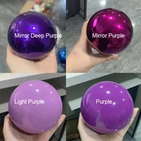 Stainless Steel Purple Hollow Decorative Ball Hanging Ornaments Mirror Surface Round Ball Christmas Shop 38mm-300mm Diameter