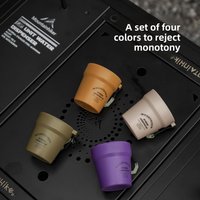 MOUNTAINHIKER New 4PCS Accompanying Cup Outdoor Camping Water Cup Picnic Coffee Cup Portable Food Grade Cup Set Bait Cup
