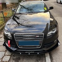 For AUDI A3 A4 A5 S4 Q3 Q5 Gloss Black Front Bumper Lip Splitter Spoiler Kit
