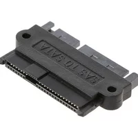 SFF-8482 SAS 22 Pin to 7 Pin + 15 Pin SATA Hard Disk Drive Raid Plug Adapter