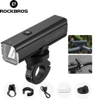 ROCKBROS Bicycle Light 1000LM 4500mAh Bike Light IPX6 Flashlight Aluminum Front Lamp Type-C Charging MTB Road Cycling Highlight