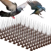 10Pcs Anti Bird Spikes Strip Stainless Steel Repeller Bird And Pigeon Spikes Deterrent Bird Scarer Repeller for Fence Roof Tools