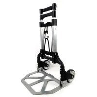 Folding Hand Trolley on Wheels, Heavy Duty Industrial Sack Barrow, Shopping Trolley, Foldable Sack Truck Barrow Cart, 75kg Load