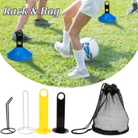 Soccer Training Cones Holders Easy to Carry Soccer Cones Stand Iron Plastic Sturdy Agility Sports Marker Carriers Storage Racks