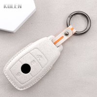 Car Remote Key Case Cover Shell For Mercedes Benz A C E S G Class GLC CLE CLA GLB GLS W177 W205 W213 W222 X167 AMG Leather Fob