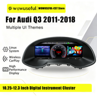 WOWUSEFUL Virtuelles Cockpit-Dashboard für Audi Q3 Baujahre 2011-2018, Digitaler Tachometer, Instrumententafel