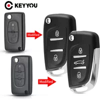 KEYYOU CE0523 CE0536 Modified Car Key For Citroen C2 C4 C5 Berlingo Xsara Picasso Peugeot 306 407 807 Partner VA2/HU83 2/3BTN