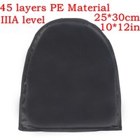 1pc 3+A Body Defensive Shield Weight Sport Self-defense Security Plates Soft 45 Layers PE Material 10x12in Safety Armor