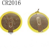 5PCS/LOT CR2016 2016 With Pins 180 Degree Button Cell Battery Lithium Battery For Remote Control/electronic Meter, Etc.