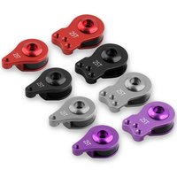 25T Adjustable Steering Servo Horn for 1/8 1/10 RC Car Aliuminum Alloy Servo Arm(1/3-Hole) Force-Relieving Buffer Servo Horn